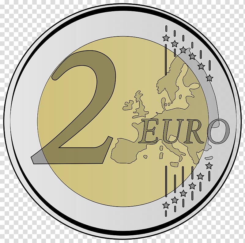 2 euro coin Euro sign Euro coins , euro transparent background PNG clipart