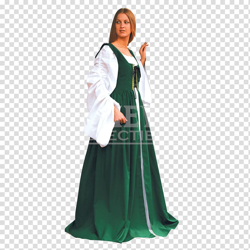 Renaissance Middle Ages Costume Clothing Dress, medieval women transparent background PNG clipart