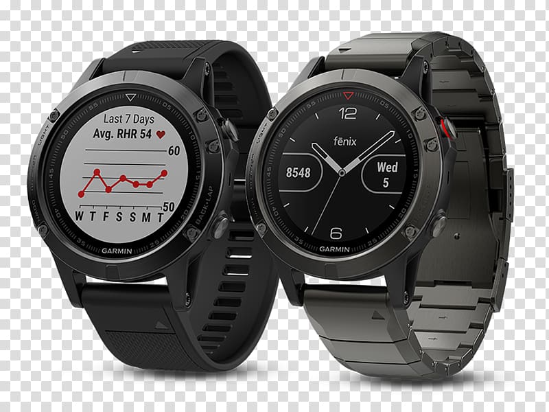 Garmin fēnix 5 Sapphire GPS watch Garmin Ltd. GPS Navigation Systems Smartwatch, Watchbands transparent background PNG clipart
