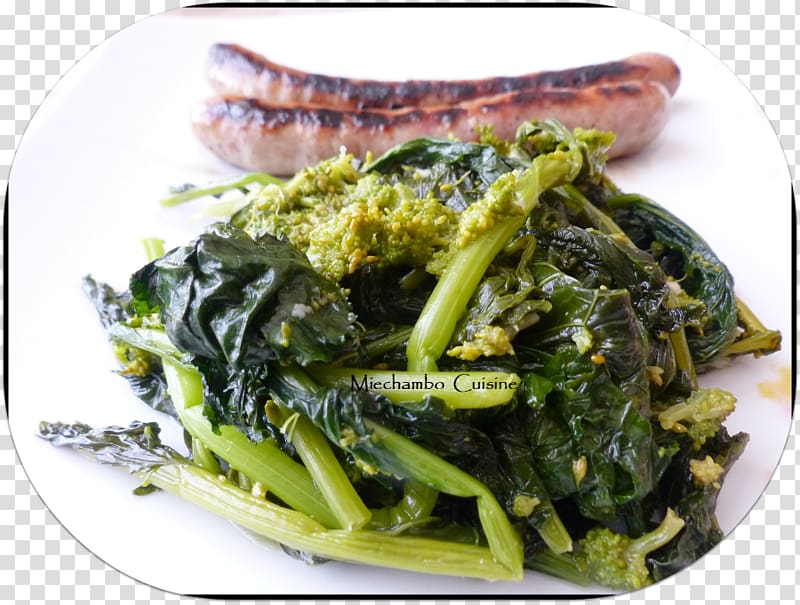 Namul Dinengdeng Rapini Broccoli Wakame, Brassica Rapa transparent background PNG clipart