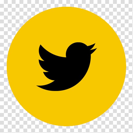 silhouette symbol yellow , App Tweetdeck transparent background PNG clipart