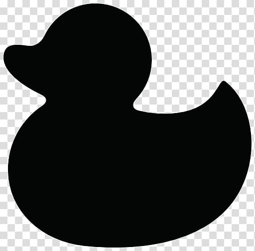 Rubber duck Silhouette , duck transparent background PNG clipart