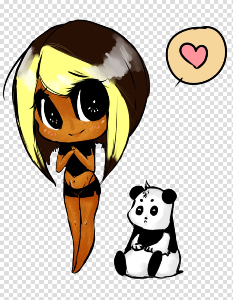 Giant panda Chibi Drawing Anime, Chibi Panda transparent background PNG clipart