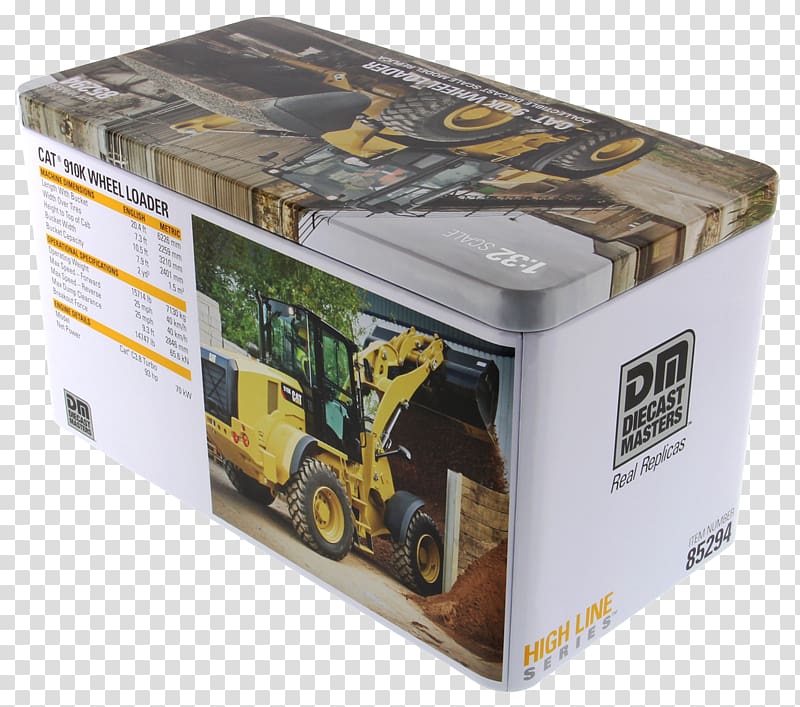 Caterpillar Inc. Loader Die-cast toy 1:50 scale, toy transparent background PNG clipart