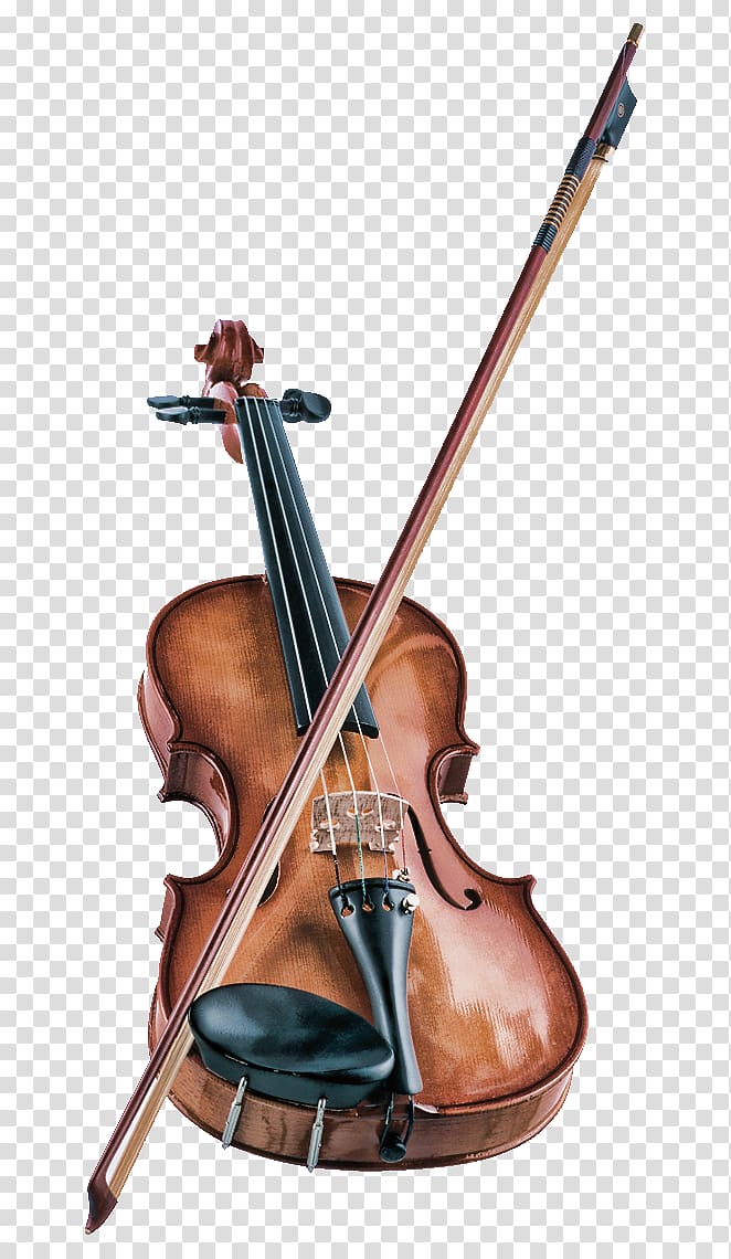 brown violion with bow, Musical instrument Violin Musical note Classical music, Beautiful and romantic violin transparent background PNG clipart