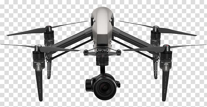 DJI Inspire 2 Unmanned aerial vehicle Aircraft DJI Zenmuse X5S CinemaDNG, speed ​​motion transparent background PNG clipart