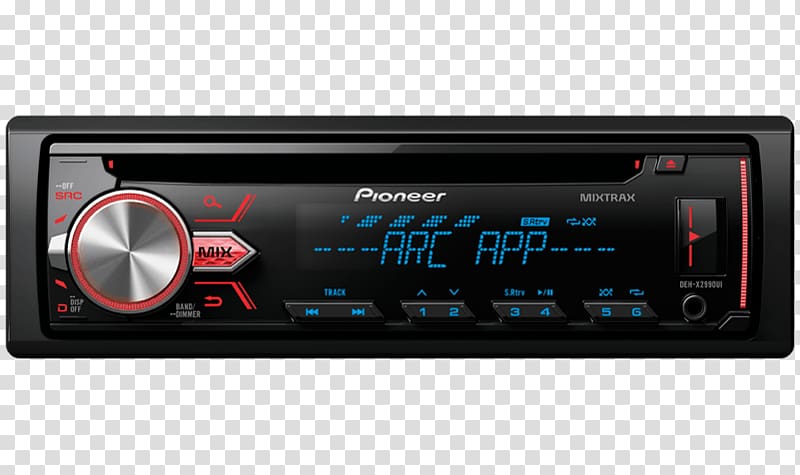 Vehicle audio Radio receiver Car CD player Compressed audio optical disc, pioneer audio transparent background PNG clipart