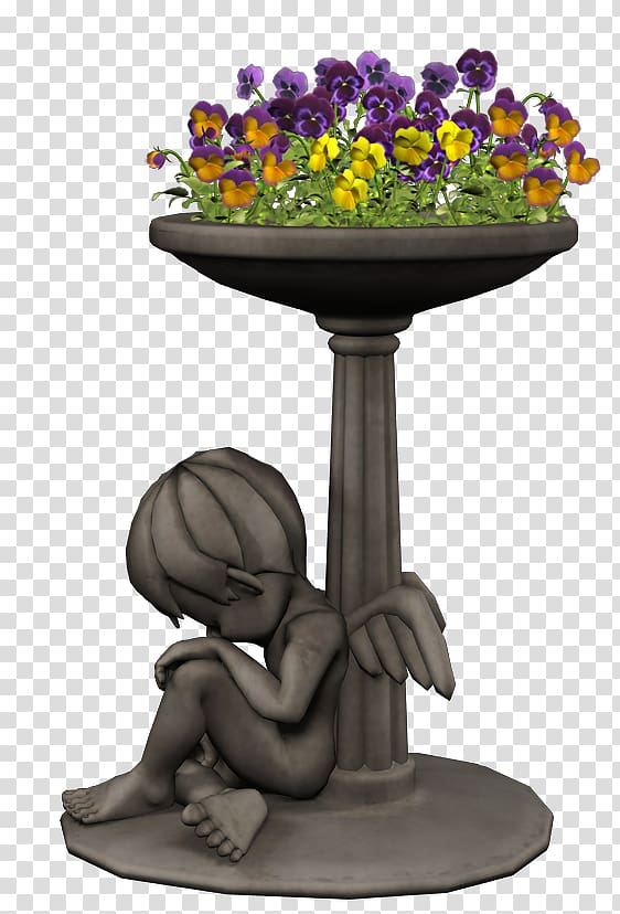 Flowerpot, Bird Bath transparent background PNG clipart