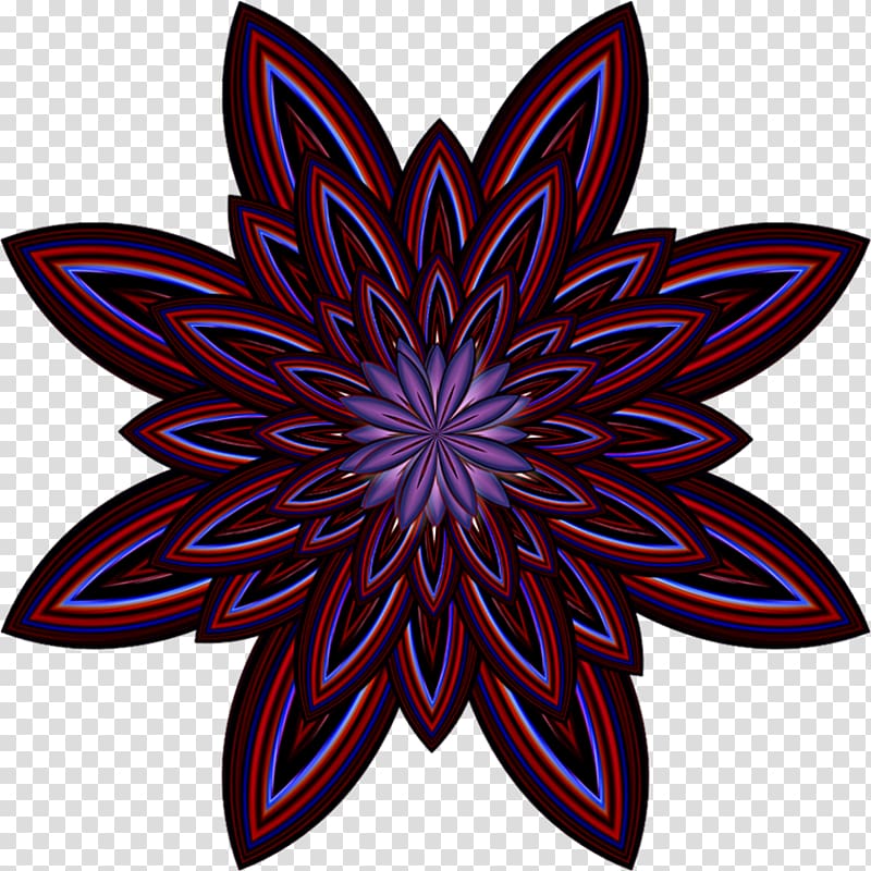 Petal Symmetry Symbol Pattern, flowers lila transparent background PNG clipart