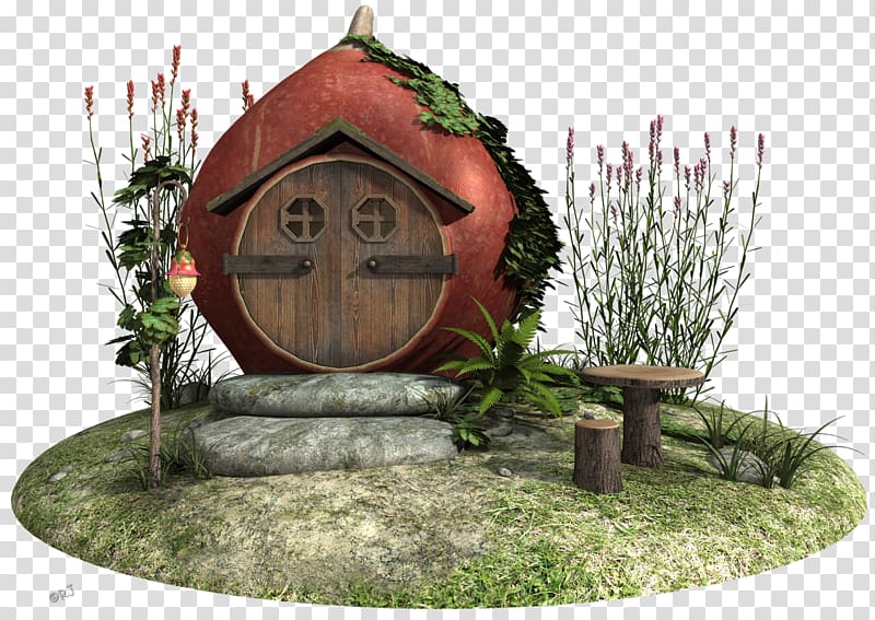 Garden House Fairy Backyard, house transparent background PNG clipart