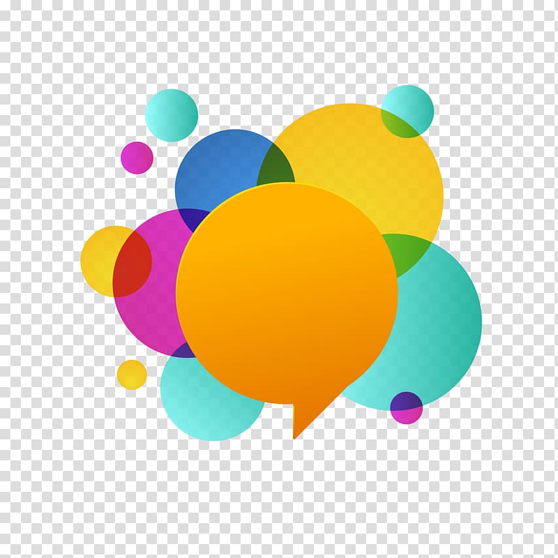 Dialog box Circle, colorful transparent background PNG clipart