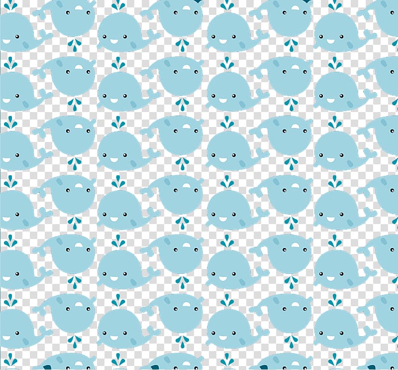 Paper Gift wrapping Pattern, Whale blue background transparent background PNG clipart