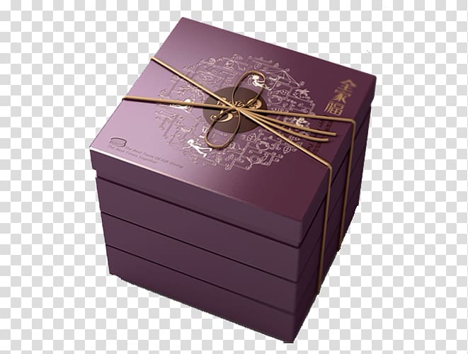 Box Mooncake Packaging and labeling cardboard Food packaging, Purple moon cake boxes transparent background PNG clipart