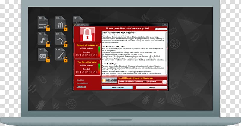 WannaCry ransomware attack Emsisoft Anti-Malware Computer Software, ransomware transparent background PNG clipart