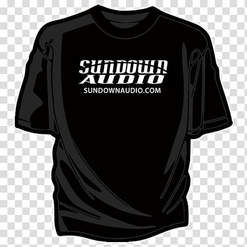 T-shirt 2058 Strands Black, Sundown Audio 100 ft 4 AWG Power Cable 112 Strands Black/Silver, Sundown Audio 200 ft 16 AWG Speaker Cable Jersey Logo, sundown audio transparent background PNG clipart