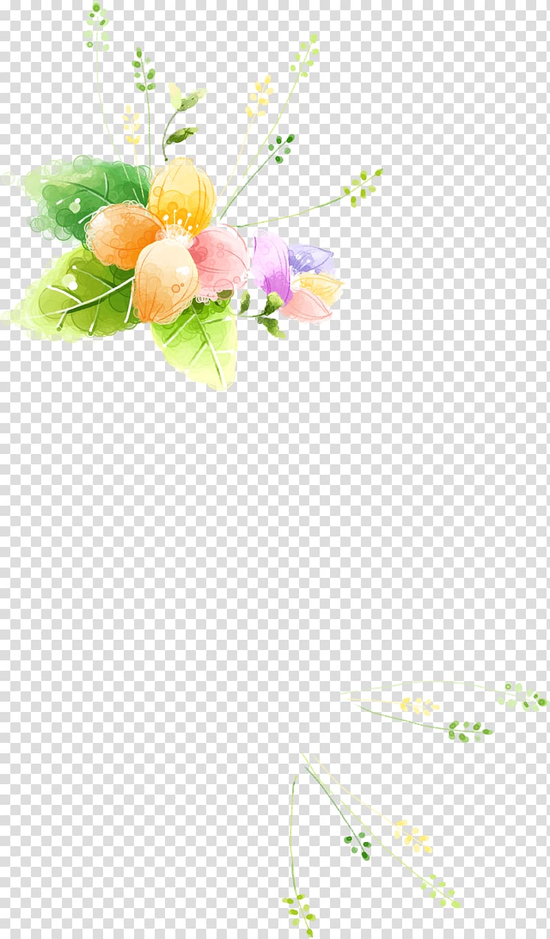 Floral design Material Pattern, Satin flower hand painted scenery transparent background PNG clipart