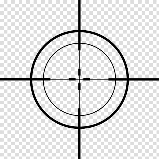 Telescopic sight Reticle Computer Icons, crosshair transparent background PNG clipart