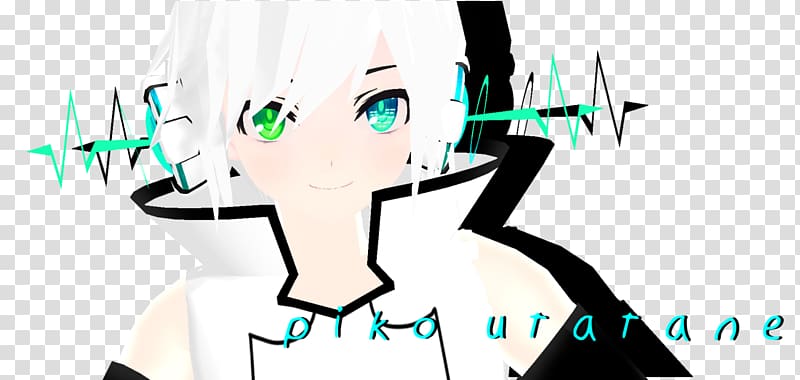 Utatane Piko MikuMikuDance Vocaloid Kagamine Rin/Len Kaito, piko anime transparent background PNG clipart