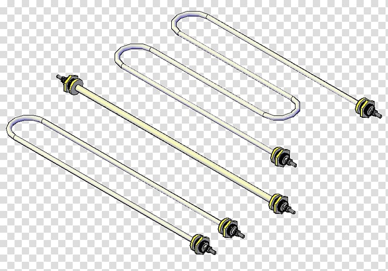 Heating element Heater Electricity Material, Tubular transparent background PNG clipart