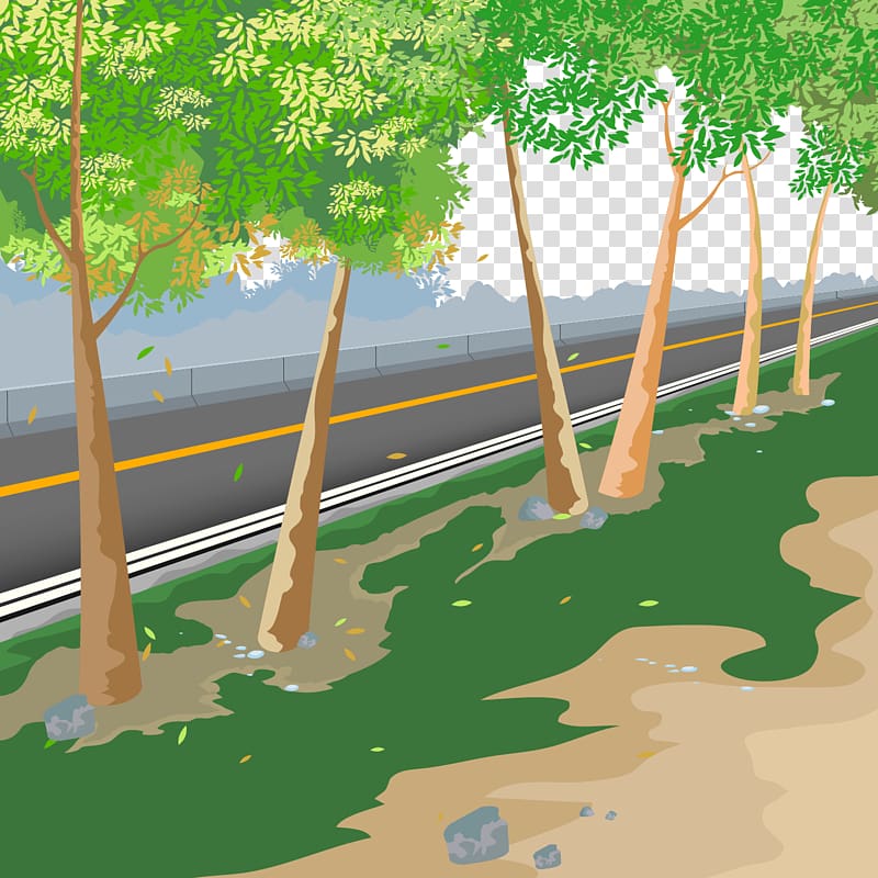 Road Illustration, road transparent background PNG clipart