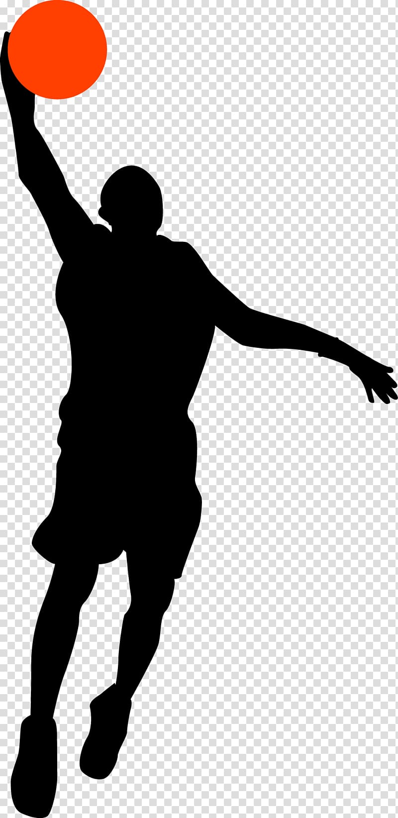 basketball player silhouette shooting
