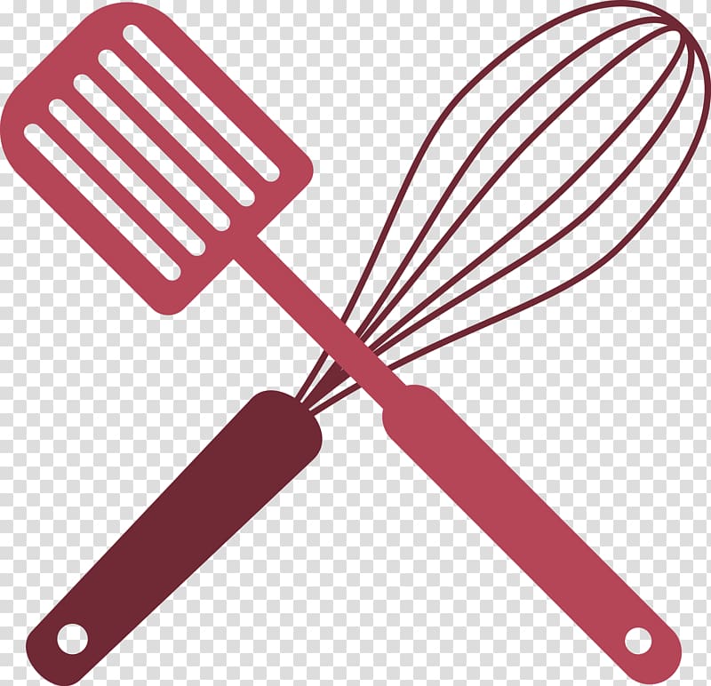 red whisk and spatula illustration, Tool Kitchen utensil, Kitchen tools tools transparent background PNG clipart