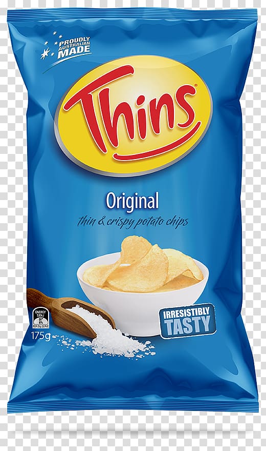 Potato chip Thins Snack Brands Australia French fries Salt, salt transparent background PNG clipart