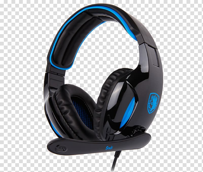 Headphones 7.1 surround sound Headset 賽德斯, Gaming Headset Blue transparent background PNG clipart