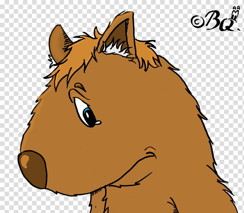 Mane Mustang Donkey Halter Cat, cartoon wombat transparent background PNG clipart
