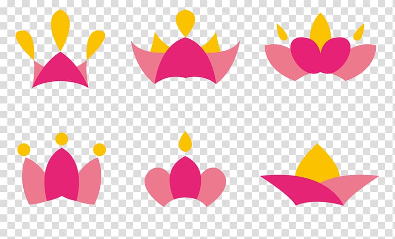 Crown Cartoon Designer, Cute pink crown transparent background PNG clipart