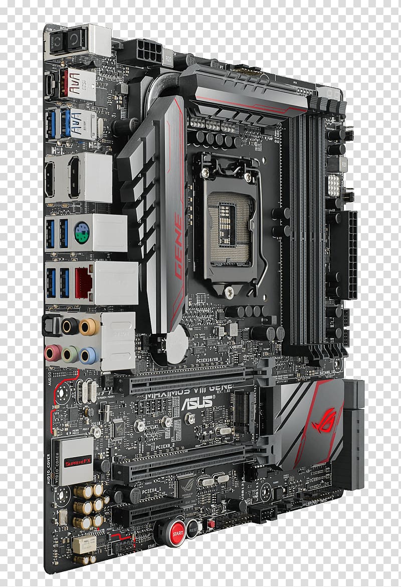 Z170 Premium Motherboard Z170-DELUXE LGA 1151 ASUS MAXIMUS VIII GENE microATX, others transparent background PNG clipart