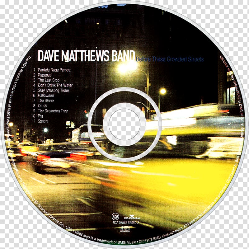 Compact disc Before These Crowded Streets Dave Matthews Band Album Big Whiskey & the GrooGrux King, Dave Matthews Band transparent background PNG clipart