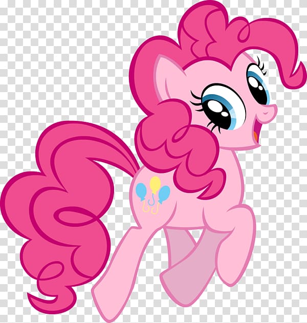 pink Little Pony character , Pinkie Pie Rainbow Dash Rarity Twilight Sparkle Applejack, Pinkie Pie transparent background PNG clipart