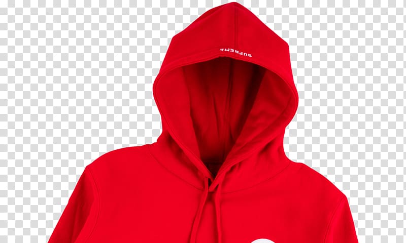 Hoodie Neck, Supreme logo transparent background PNG clipart