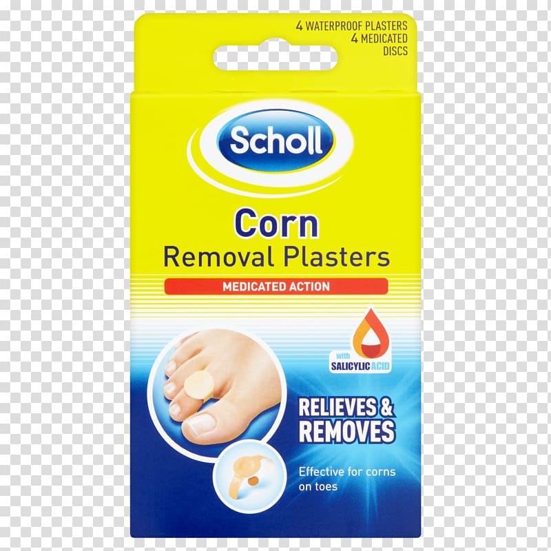 Corn Adhesive bandage Callus Dr. Scholl\'s Foot, corn transparent background PNG clipart