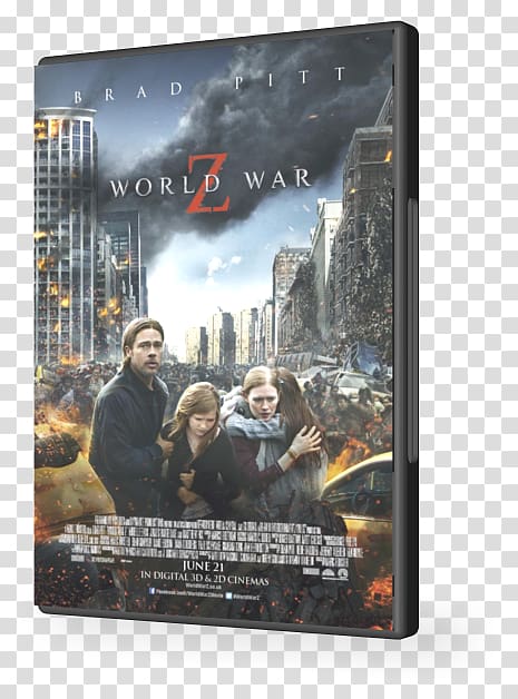 World War Z Film Actor 720p Brad Pitt, Guerra Mundial Z transparent background PNG clipart