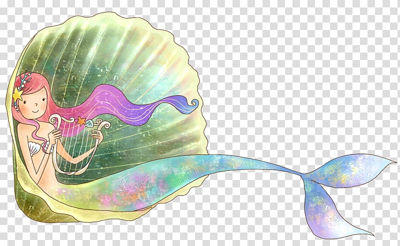 cartoon mermaid transparent background PNG clipart