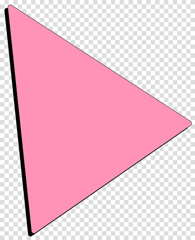 Triangle Point Pink M Font, triangle transparent background PNG clipart