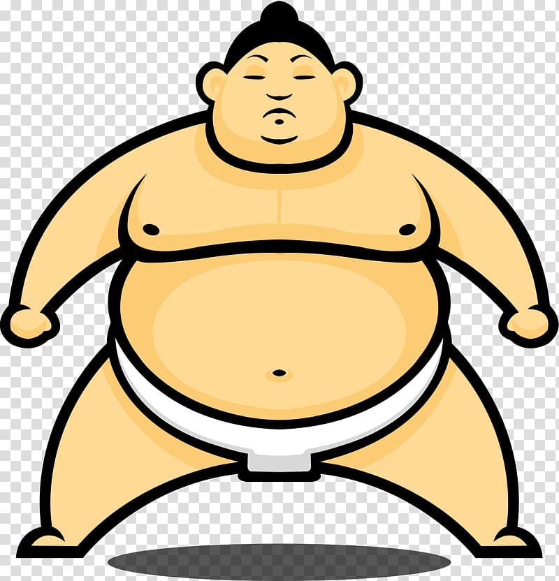 sumo wrestler illustration, Sumo Wrestling Cartoon , Sumo transparent background PNG clipart