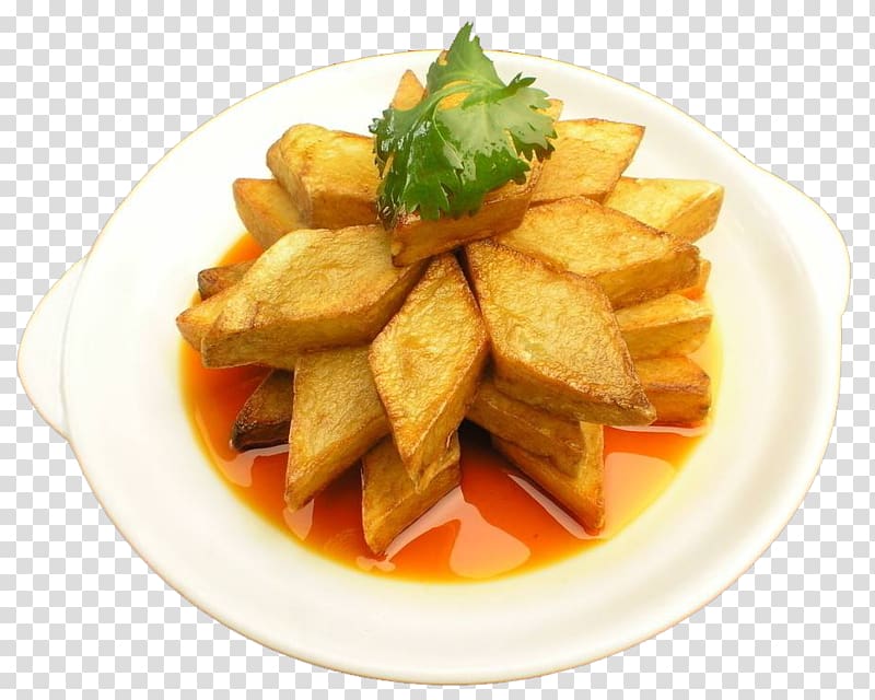 Potato wedges French fries Food Steaming Vegetable, Braised oil tofu transparent background PNG clipart