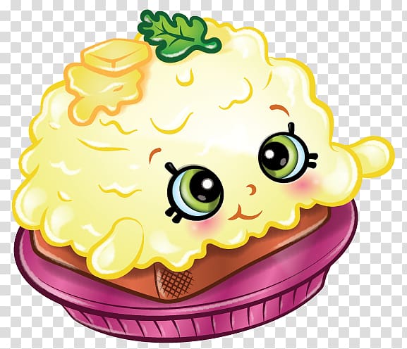 Scrambled eggs Shopkins , cake Topping transparent background PNG clipart