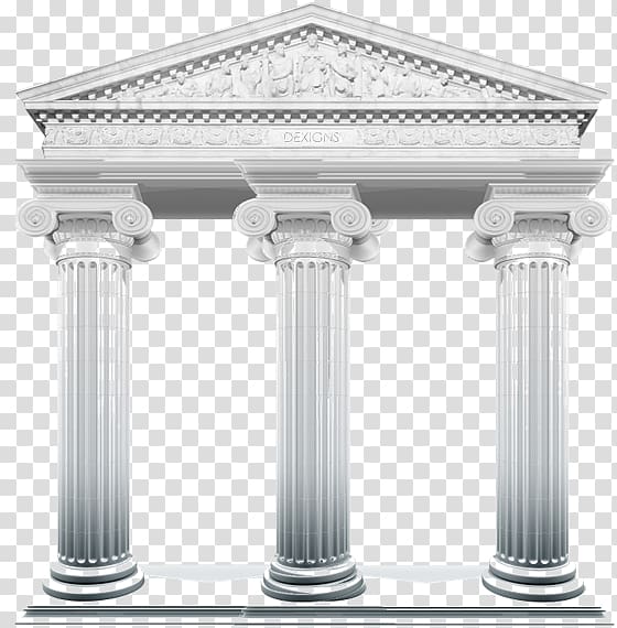 white concrete pillars illustration, Social media Organization Marketing Column , continental pillars transparent background PNG clipart