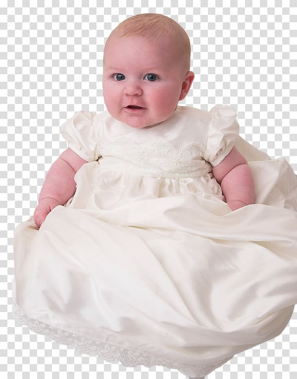 Baptismal clothing Dress Infant Gown, dress transparent background PNG clipart