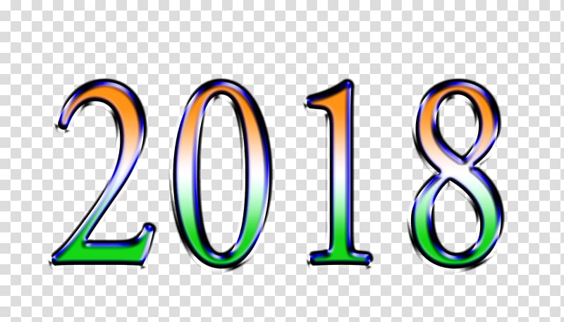Desktop New Year Display resolution, 2018 transparent background PNG clipart