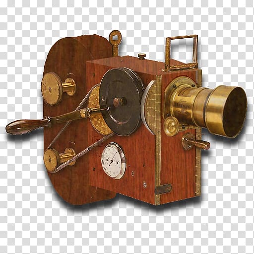 vintage brown camera, Steampunk Movie camera Video Cameras, old film transparent background PNG clipart