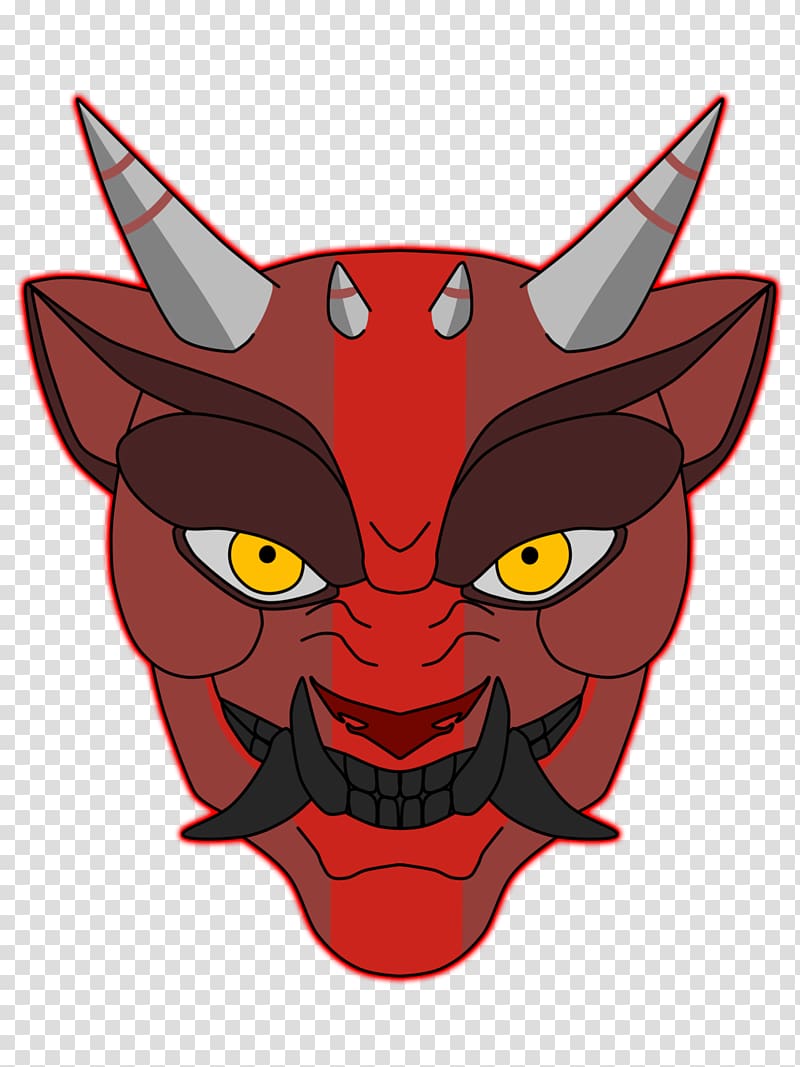 Oni Mask Demon, Oni Mask Background transparent background PNG clipart