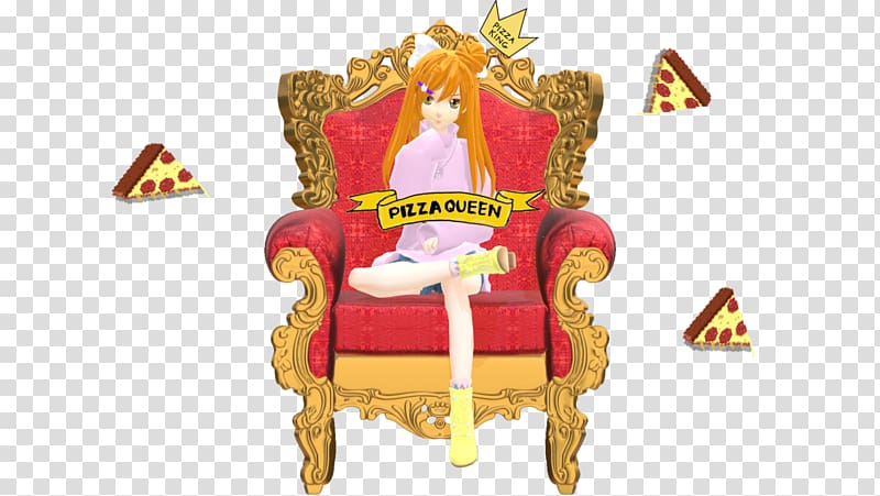 Pizza Throne MikuMikuDance, Pizza Cat transparent background PNG clipart