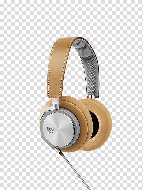 Noise-cancelling headphones Bang & Olufsen Sound Ear, Yellow headphones transparent background PNG clipart