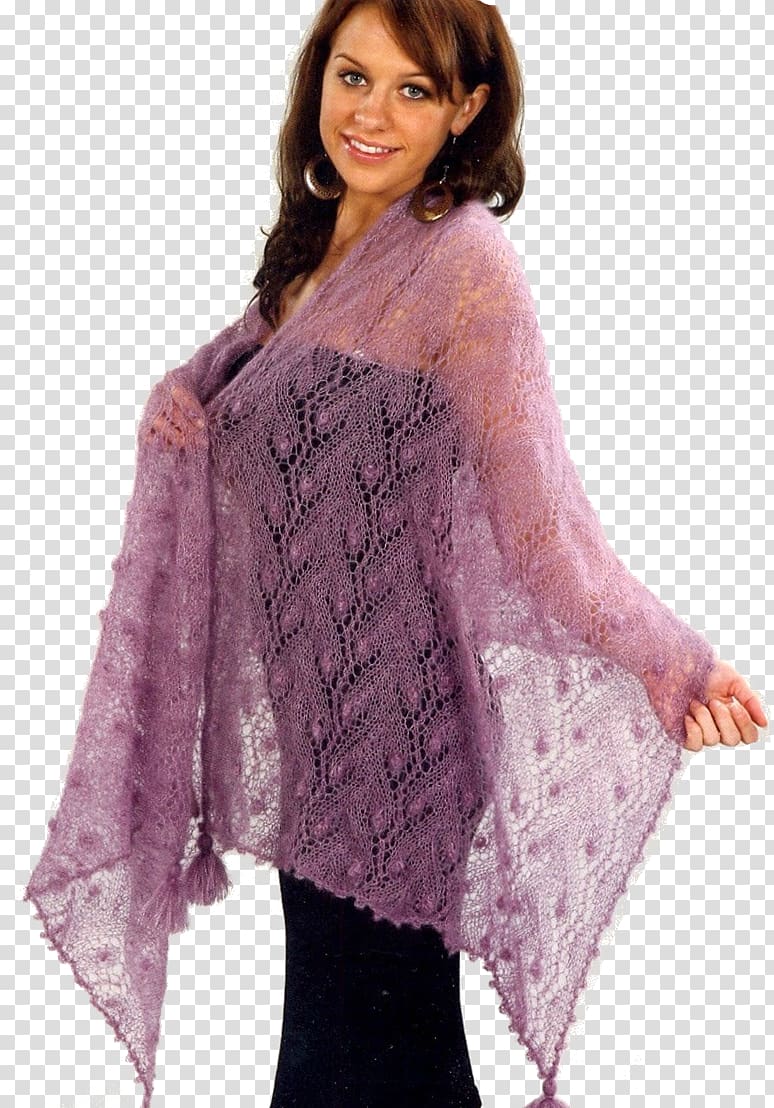 Палантин Knitting Scarf Crochet Poncho, handmade transparent background PNG clipart