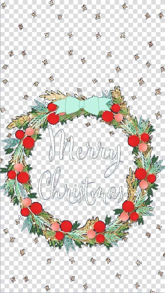 Christmas wreath small floral background transparent background PNG clipart